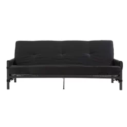 6" Mattress With Fairview Storage Futon Black - Room & Joy -Room & Joy GUEST a81afa06 0ae8 4eb9 8d30 dca457f69258