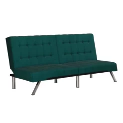 Eve Velvet Upholstered Convertible Futon - Room & Joy -Room & Joy GUEST aa403126 370c 4356 973c 2e4d558462e2
