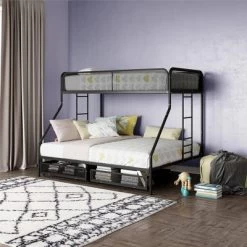 Twin Over Full Jeremy Bunk Bed With Storage Drawers Black - Room & Joy -Room & Joy GUEST aaafbfd0 a9cd 4cad a025 75fd0231fba1