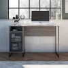Pacer Single Pedestal Computer Desk Gray Oak - Room & Joy -Room & Joy GUEST aab512a7 41f1 410a a178 b937af5fca22