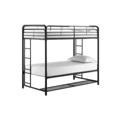 Twin Betony Bunk Bed With Storage Bins Black - Room & Joy -Room & Joy GUEST ac9c2472 fb7e 4569 8f37 703a5548769f
