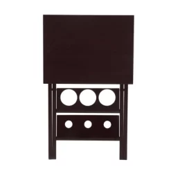 Wood Folding Wine Rack With Removable Tray Espresso - Room And Joy -Room & Joy GUEST af1d0a54 ee14 4a91 9af9 4dc58168a45b