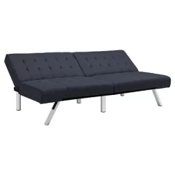 Eve Velvet Upholstered Convertible Futon - Room & Joy -Room & Joy GUEST af31cacc 6a22 4e38 b51e b79902046f87