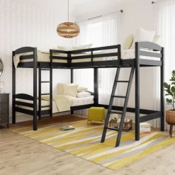 Twin Veronica Triple Wood Bunk Bed - Room & Joy