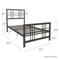 Bellatrix Metal Bed Black - Room & Joy -Room & Joy GUEST afcec8f0 6761 4861 bb1c 08bb070daeb8