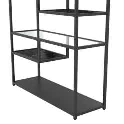72" Eos Bookcase Etagere Marble/Glass Black - Room & Joy 12 72" Eos Bookcase Etagere Marble/Glass Black - Room & Joy -Room & Joy GUEST afe8561a 3c3c 41f8 b8b0 7828f1dd0638
