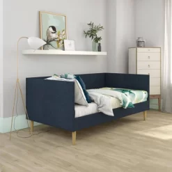 Fabio Mid Century Upholstered Daybed - Room & Joy -Room & Joy GUEST b3d500d6 ebf0 42c9 bc5c 71c8b77fc5c2