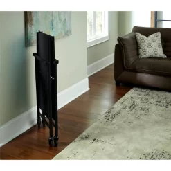 Indoor/Outdoor Folding Serving Cart With Wheels & Shelves - Black - Room & Joy -Room & Joy GUEST b4dec52a 8ba0 4820 b790 fb57ada6cbdf