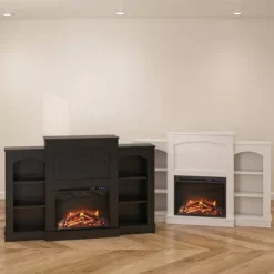Kindle Cove Fireplace Mantel With Bookshelves - Room & Joy -Room & Joy GUEST b726947e 2f7b 408e 8a00 32f3bd78a536