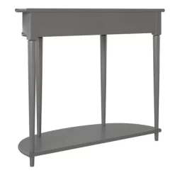 Aurora Half Moon Console Table Gray - Room & Joy -Room & Joy GUEST b91827f8 2975 4ae4 bfe2 e8daaa2bd1ec