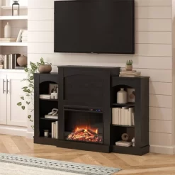 Kindle Cove Fireplace Mantel With Bookshelves - Room & Joy -Room & Joy GUEST b9a70e8b 6f8d 4f04 84bb d6405f7b8fbb
