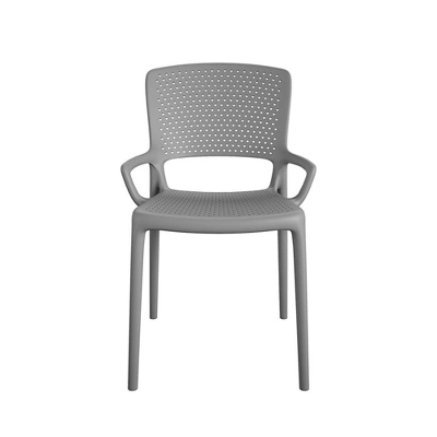 2pk Indoor/Outdoor Stacking Resin Chairs With Square Back & Arms - Room & Joy 6 2pk Indoor/Outdoor Stacking Resin Chairs With Square Back & Arms - Room & Joy - Image 5