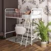 Twin Kaila Metal Loft Bed White - Room & Joy -Room & Joy GUEST bd787b93 799b 4adc ad33 9f6ecea12c37