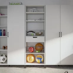 Vario Open Cabinet With Drawer White - Room & Joy -Room & Joy GUEST c1a30335 68e7 4de5 96a1 2b6afde416d9