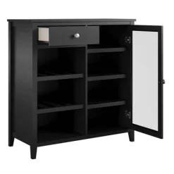 Cardensa Bar Cabinet Black - Room & Joy -Room & Joy GUEST c21aa549 d59d 4b14 bfbf 036225c72d93
