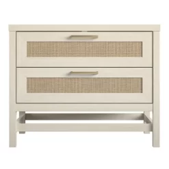 Latta 2 Drawer Nightstand With Faux Rattan Ivory Oak - Room & Joy -Room & Joy GUEST c464a059 1d6a 44ad 9f52 b59c8a817e71