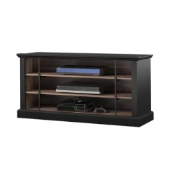 Hoffman Rustic TV Stand For TVs Up To 50" Black And Walnut - Room & Joy -Room & Joy GUEST c7c1a01a db00 45ae b9cb 09b3d62cbfba