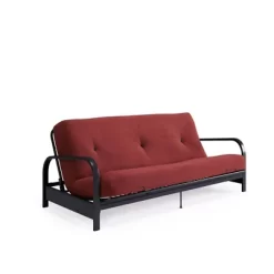 Full Axton Metal Arm Futon Frame With Mattress - Room & Joy -Room & Joy GUEST c9c358d3 270a 4fcf a0fc c00b955e7253