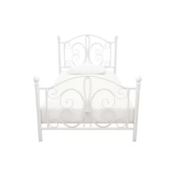 Twin Kids' Bombay Metal Bed White - Room & Joy -Room & Joy GUEST cba0f0b7 36a2 4cac ab89 5e05f9a36a30