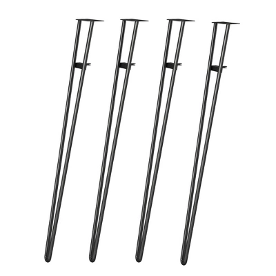Room & Joy 33.31" 4pk Steel Hairpin Furniture Legs Black 3 Room & Joy 33.31" 4pk Steel Hairpin Furniture Legs Black