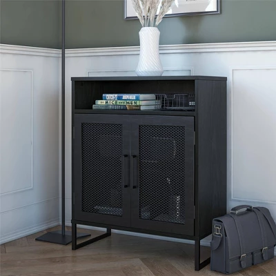 Pacer Storage Cabinet Black Oak - Room & Joy 4 Pacer Storage Cabinet Black Oak - Room & Joy - Image 2