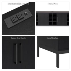 Somerton Credenza TV Stand For TVs Up To 70" Light Brown Oak - Room & Joy 15 Somerton Credenza TV Stand For TVs Up To 70" Light Brown Oak - Room & Joy -Room & Joy GUEST d17e8867 dd24 4f70 886c a99e38a5a98b