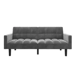 Holly Convertible Sofa Sleeper Futon With Arms - Room & Joy -Room & Joy GUEST d30e3831 6425 44bf b26d 00b747811a1e