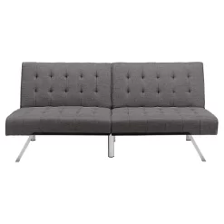 Eve Velvet Upholstered Convertible Futon - Room & Joy -Room & Joy GUEST d357fa6f 2398 4796 997d a9bf65ac2af0