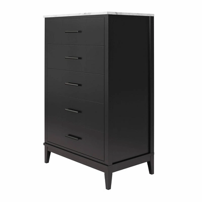 Morganfield Tall 5 Drawer Marble Top Dresser - Room & Joy 5 Morganfield Tall 5 Drawer Marble Top Dresser - Room & Joy - Image 3