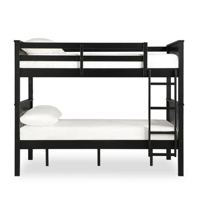 Full Over Full Petty Wood Bunk Bed With USB Port - Room & Joy 4 Full Over Full Petty Wood Bunk Bed With USB Port - Room & Joy - Image 2