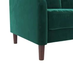 Penny 2 Seater Loveseat Sofa Green Velvet - Room & Joy -Room & Joy GUEST d9ad2001 12e6 4ac2 8ca4 70b941d69ee4