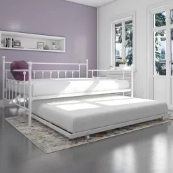 Milan Queen Daybed And Full Trundle Set White - Room & Joy -Room & Joy GUEST da9de123 dfe1 4721 9bbc 077667dbffc0