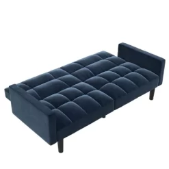 Holly Convertible Sofa Sleeper Futon With Arms - Room & Joy -Room & Joy GUEST dad20422 1ade 43fc 8cc8 4d13d222353f