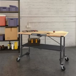Portable Workbench /Craft Desk/ Folding Utility Table Steel Gray - Room & Joy 18 Portable Workbench /Craft Desk/ Folding Utility Table Steel Gray - Room & Joy -Room & Joy GUEST db5f1dd1 d95a 480b 8881 fbb48fd9bd97