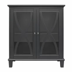 Catrin Accent Cabinet With Glass Doors - Room & Joy -Room & Joy GUEST de452d07 e528 4255 87fb 6663937d76ce