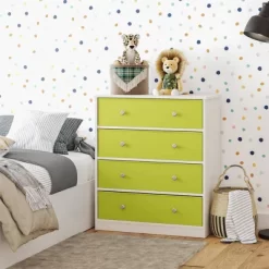 Elannie Avenue Tall Dresser With 4 Fabric Bins - Room & Joy -Room & Joy GUEST e0f59f89 772a 4797 8fed 654069a7ebb7