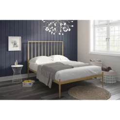 Gia Modern Glam Metal Bed - Room & Joy -Room & Joy GUEST e3ff6241 0a93 4a2d 9e0b 284ab3c0f22c