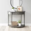 Aurora Half Moon Console Table Gray - Room & Joy