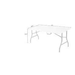 30" Fold-In-Half Blow Molded Folding Table - Room & Joy 23 30" Fold-In-Half Blow Molded Folding Table - Room & Joy -Room & Joy GUEST e437b0ad 1a53 44e4 9b66 f09b189d5057