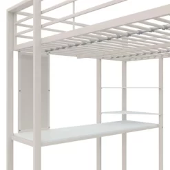 Full Adele Loft Bed Off White - Room & Joy -Room & Joy GUEST e45f73bf e6c1 4ca5 b6f1 249257bdb658