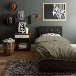 Dalia Faux Leather Upholstered Bed With Storage Black - Room & Joy -Room & Joy GUEST e6165dfd 15a3 4f44 bf53 25edb89cf491