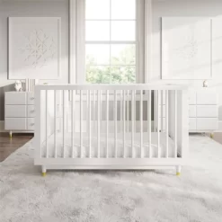 Room & Joy Rory 3-in-1 Crib With Adjustable Mattress Height - White