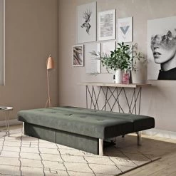 Saddie Futon With Storage Drawers Gray - Room & Joy -Room & Joy GUEST ea8251eb 6ab0 4bc4 93e5 25a7d20c9cf0