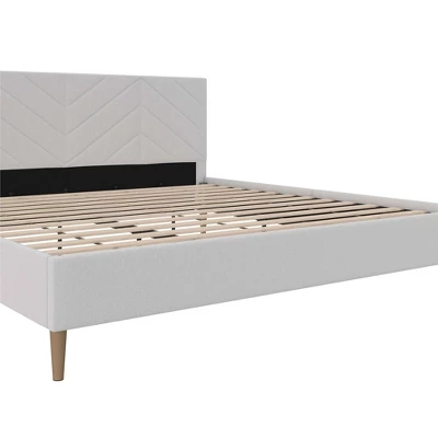 Venus Tufted Upholstered Bed Gray Linen - Room & Joy 14 Venus Tufted Upholstered Bed Gray Linen - Room & Joy - Image 12