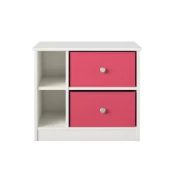 Elannie Avenue Nightstand With 2 Fabric Bins - Room & Joy -Room & Joy GUEST eae98728 e2ad 4914 8c1f 37e9cb9ed514