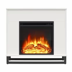 Faris Fireplace Mantel White - Room & Joy -Room & Joy GUEST eb115531 ecb8 4e37 b8c6 7bda68077812