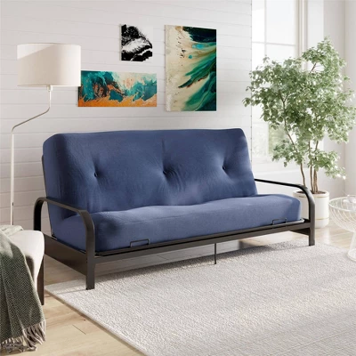 Full 8" Jayce Thermobonded High Density Polyester Fill Futon Mattress Blue - Room & Joy 2 Full 8" Jayce Thermobonded High Density Polyester Fill Futon Mattress Blue - Room & Joy