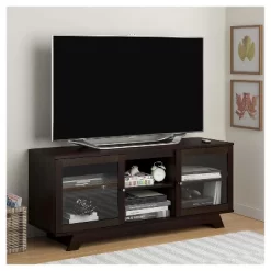 Parkway TV Stand For TVs Up To 55" Cherry Red - Room & Joy -Room & Joy GUEST f5833433 f9a2 4bf3 a547 3606143d239e