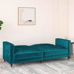 Eliza Pin Tufted Futon - Room & Joy -Room & Joy GUEST f7640043 f48c 471f 89af 72cd58330ff3