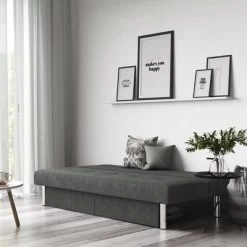 Saddie Futon With Storage Drawers Gray - Room & Joy -Room & Joy GUEST f8abcb34 1142 4488 9cd9 d0100d45edf9